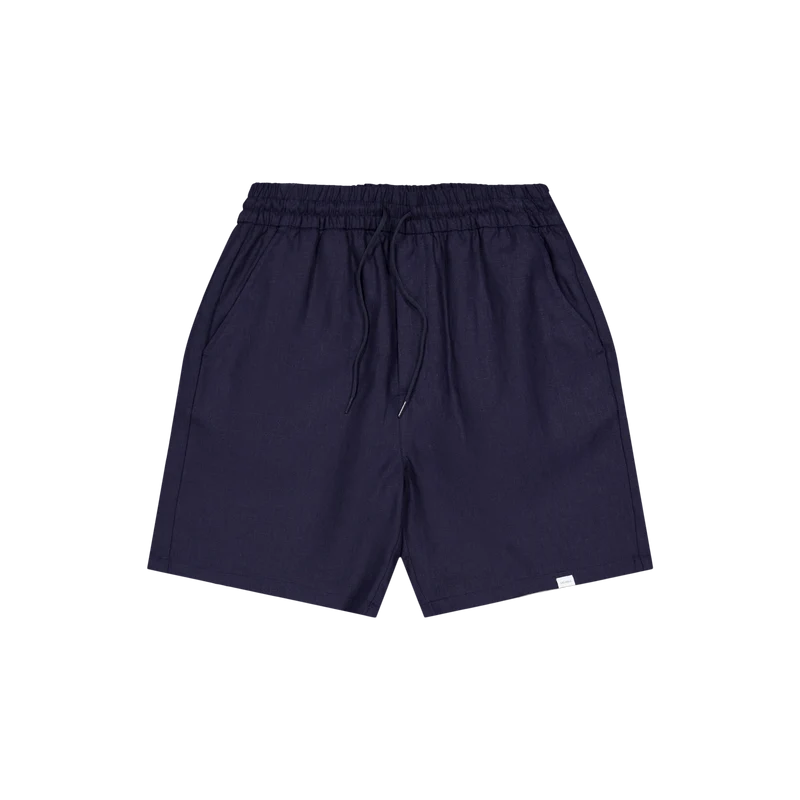 Les Deux Otto Linen Shorts Dark