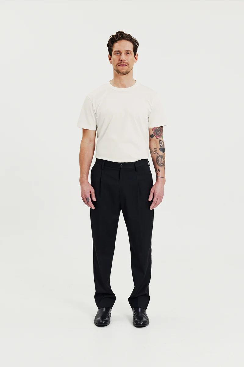Crew-Neck Pima Ivory