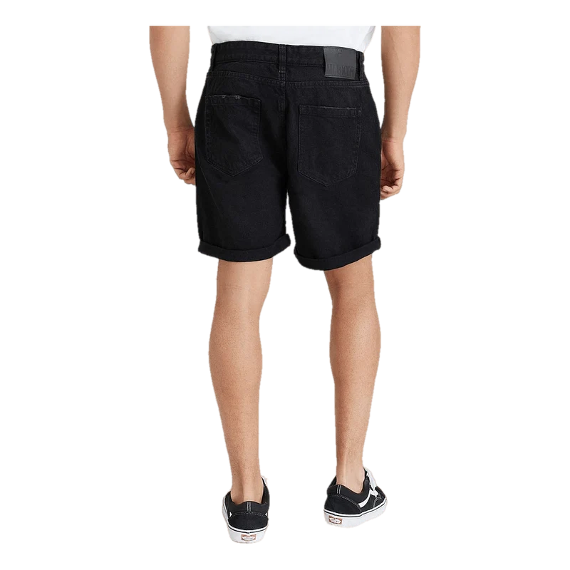 Ripped Denim Shorts Wash