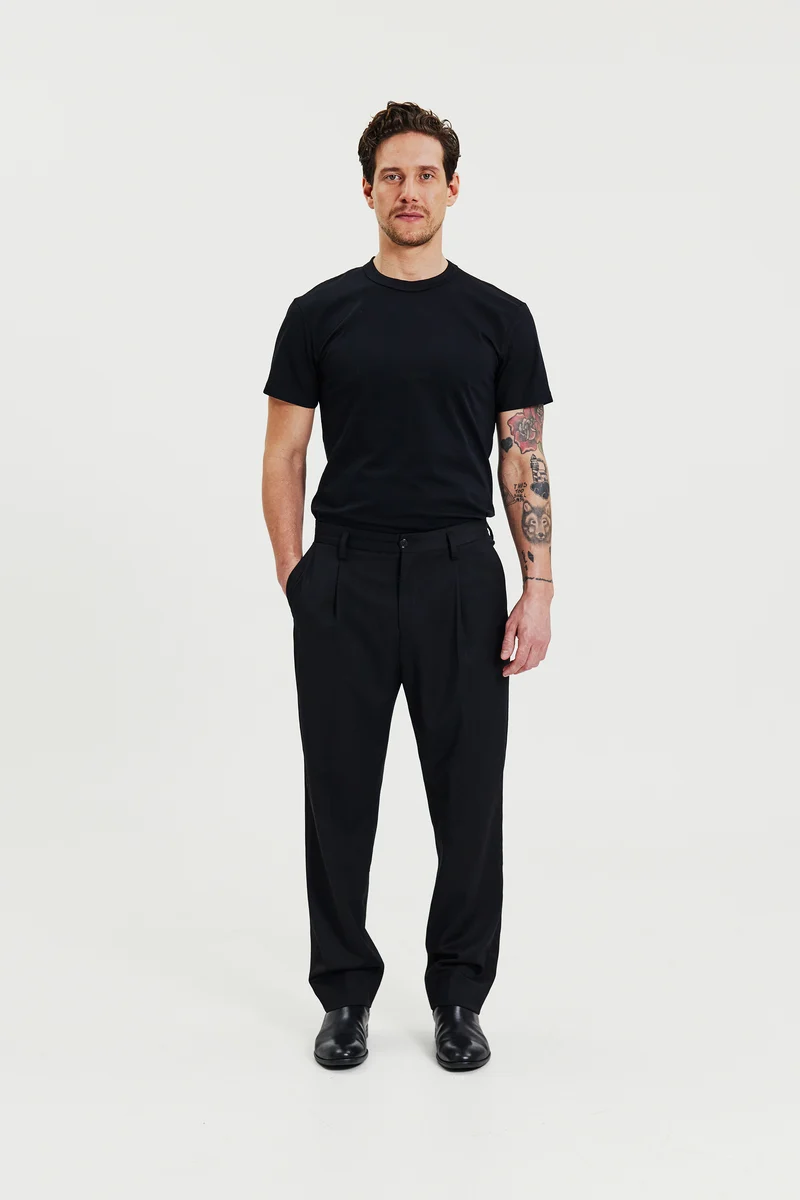 Crew-Neck Pima Black