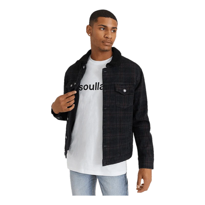 Sherpa Denim Jacket Check