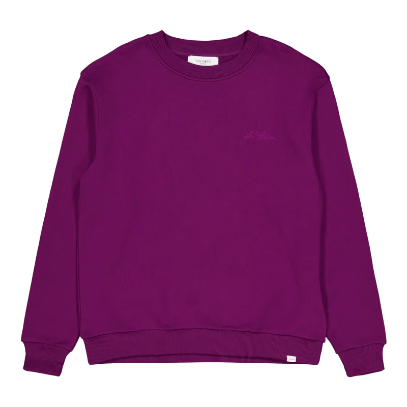 Les Deux Crew Sweatshirt Dark Purple