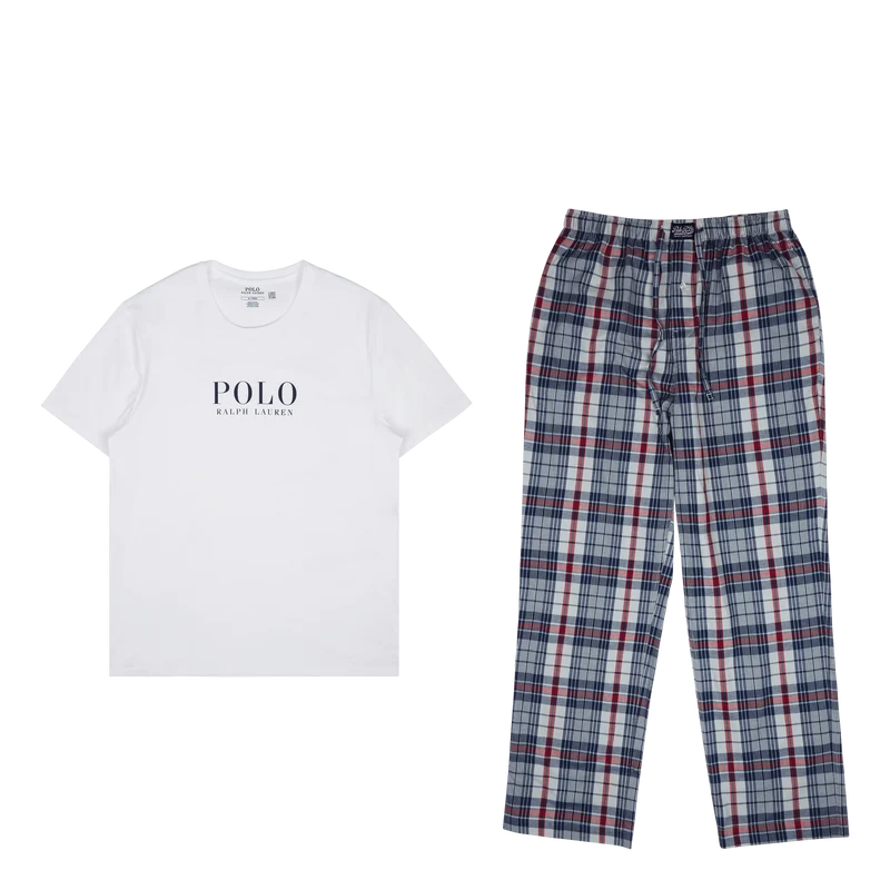 Polo Ralph Lauren Cotton Sleep Shirt & Pajama Pant Set