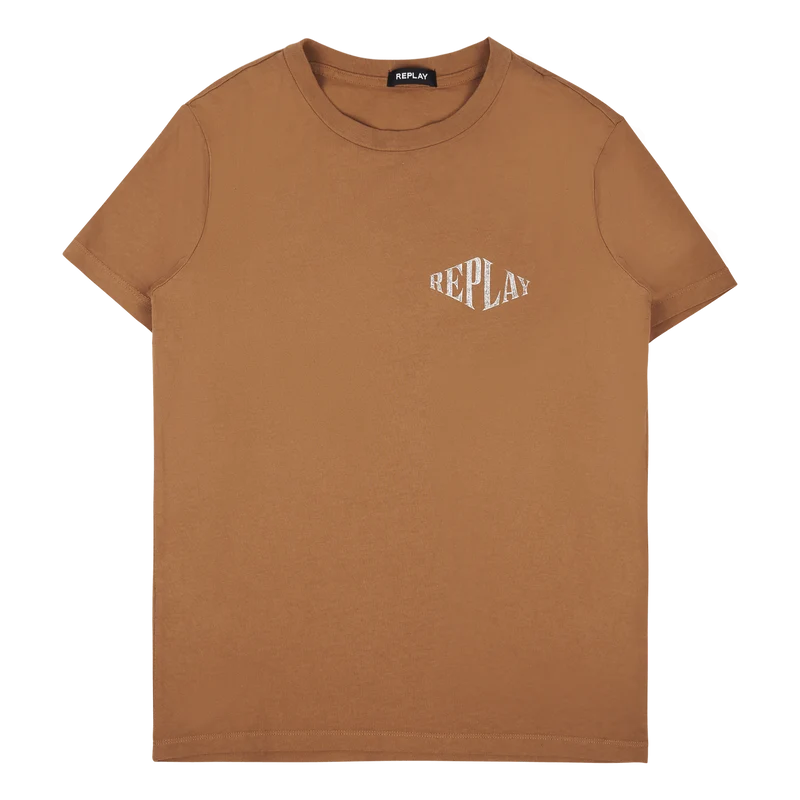 Replay No Thema Tee 227 Tobacco