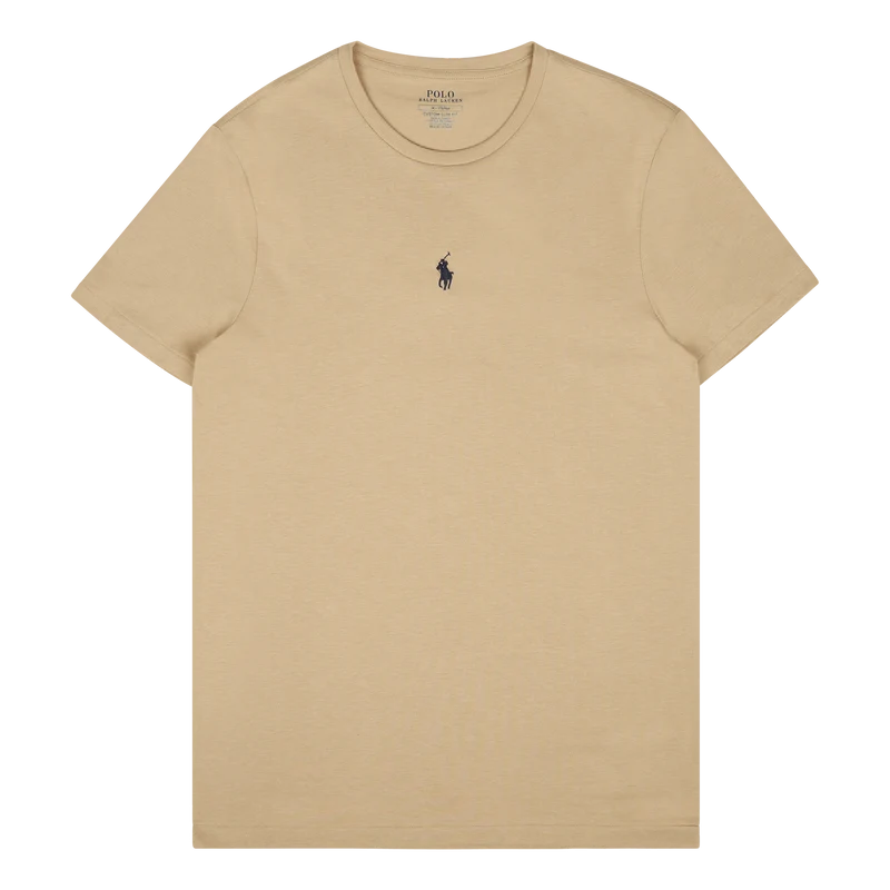Polo Ralph Lauren Custom Slim Fit Jersey Neck T- Classic Khaki