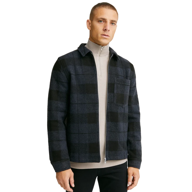 Studio Total Zip Check Overshirt