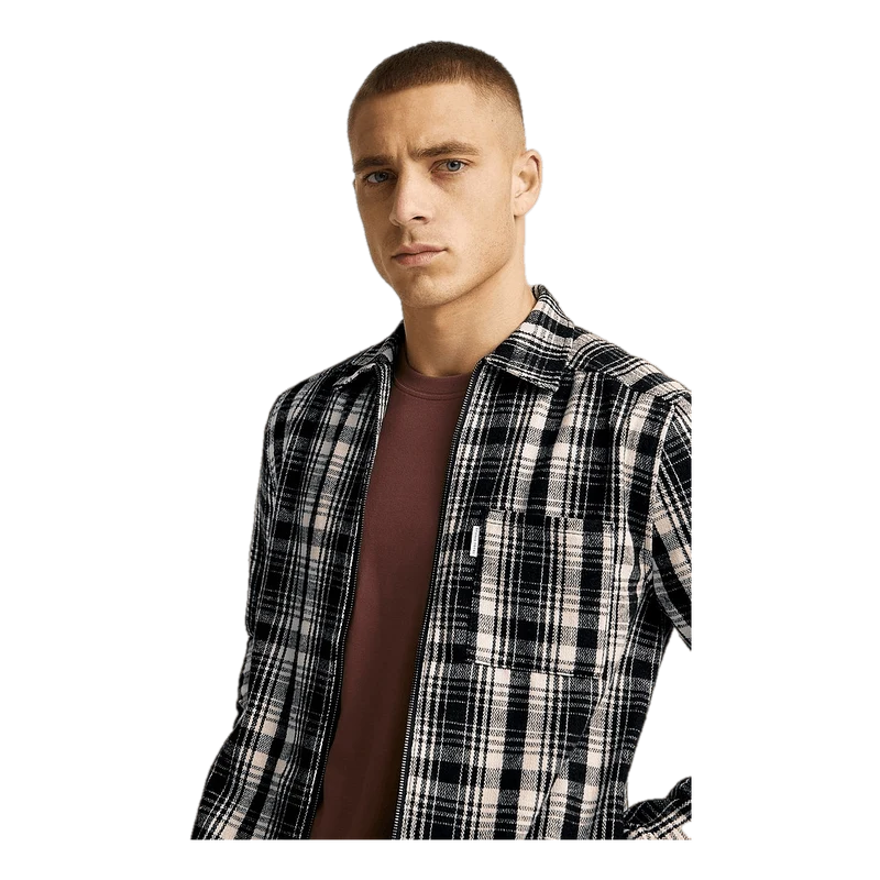 Studio Total Zip Check Overshirt